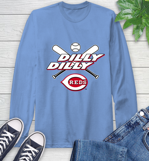 MLB Cincinnati Reds Dilly Dilly Baseball Sports Long Sleeve T-Shirt 11