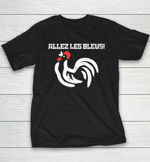 France Allez Les Bleus French Rooster Soccer Youth T-Shirt