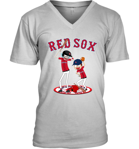 MLB Boston Red Sox Women's V Neck T Shirt Size Large