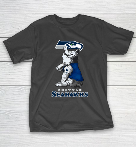NFL Football My Cat Loves Seattle Seahawks T-Shirt