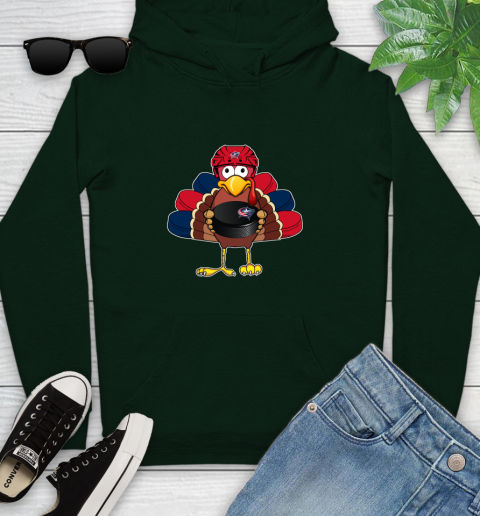 Columbus Blue Jackets Turkey Thanksgiving Day Youth Hoodie 14 Columbus Blue Jackets Turkey Thanksgiving Day Youth Hoodie - Image 14