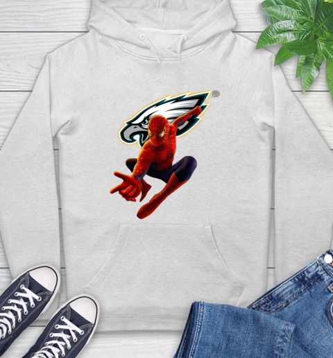 NFL Spider Man Avengers Endgame Football Philadelphia Eagles Hoodie