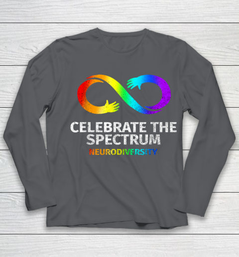 Neurodiversity Celebrate Spectrum Infinity Autism Awareness Youth Long Sleeve 6