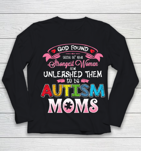 Mother's Day Funny Gift Ideas Apparel  Autism Awareness Novelty Gift Amazing Moms T Shirt Youth Long Sleeve