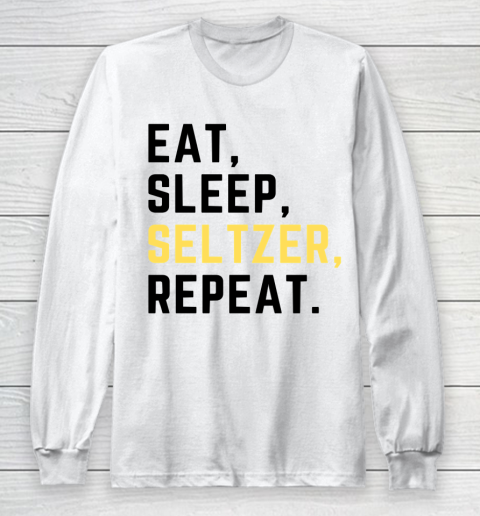 Bud Light Seltzer  Eat Sleep Seltzer Repeat Long Sleeve T-Shirt