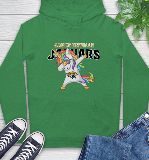 Jacksonville Jaguars NFL Football Funny Unicorn Dabbing Sports Hoodie 8