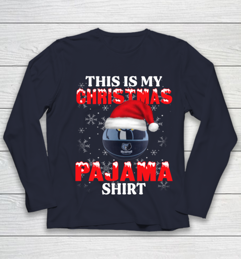 Memphis Grizzlies This Is My Christmas Pajama Shirt NBA Youth Long Sleeve 2