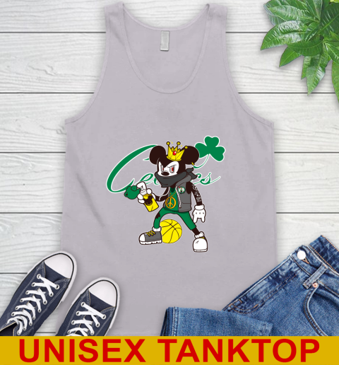 Boston Celtics NBA Basketball Mickey Peace Sign Sports Tank Top 4