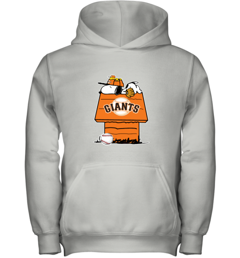San Francisco Giants Snoopy And Woodstock Resting Together MLB Youth Hoodie