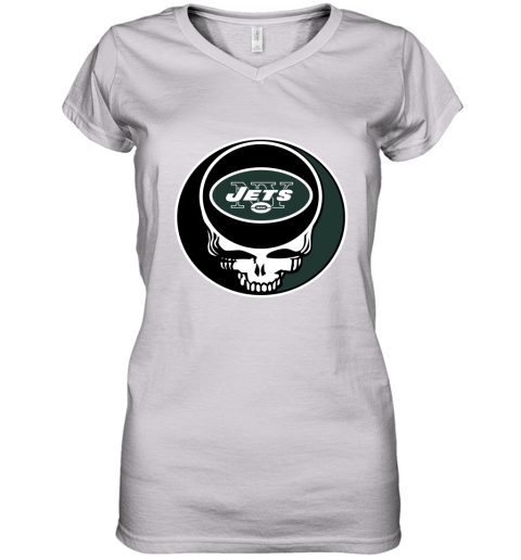 : J-E-T-S Jets Jets Jets Ladies Womens V-Neck Football