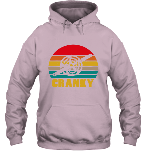 Bicycle Cranky Cycling Lovers Sunset Vintage Hoodie