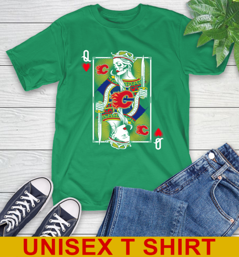 NHL Hockey Calgary Flames The Queen Of Hearts Card Shirt T-Shirt 7