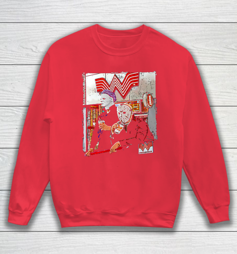 Michael Myers and Jason Voorhees drinking Whataburger Sweatshirt 7