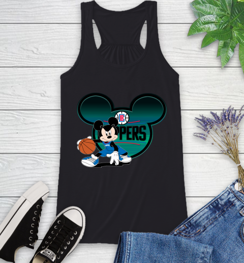 NBA LA Clippers Mickey Mouse Disney Basketball Racerback Tank 2