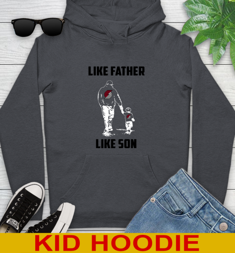 Potland Trail Blazers NBA Basketball Like Father Like Son Sports Youth Hoodie 9