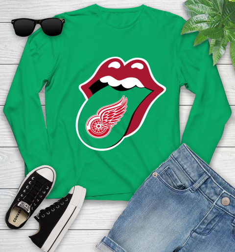 Detroit Red Wings NHL Hockey Lips I Root For My Team Adoring Fan 130