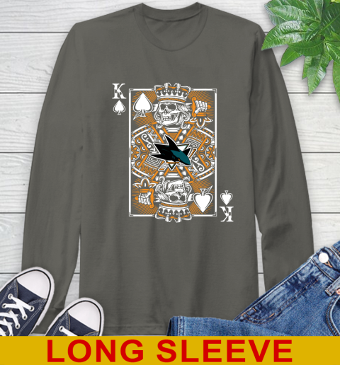 San Jose Sharks NHL Hockey The King Of Spades Death Cards Shirt Long Sleeve T-Shirt 10