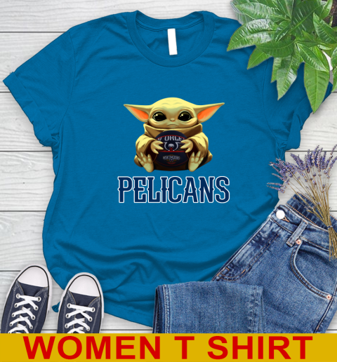 NBA Basketball New Orleans Pelicans Star Wars Baby Yoda Shirt 95