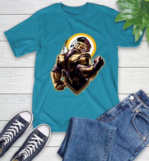 NFL Thanos Avengers Endgame Football Sports Washington Redskins T-Shirt 8