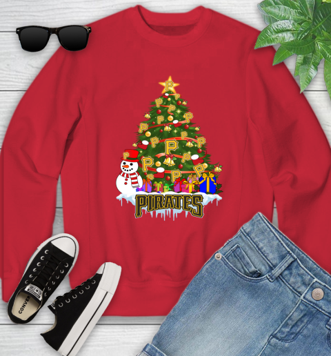 Pittsburgh Pirates Merry Christmas MLB Baseball Sports Youth Sweatshirt 9