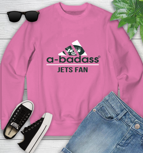New York Jets NFL Football A Badass Adidas Adoring Fan Sports Youth Sweatshirt 6