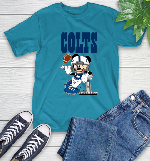 NFL Indianapolis Colts Mickey Mouse Disney Super Bowl Football T Shirt T-Shirt 8