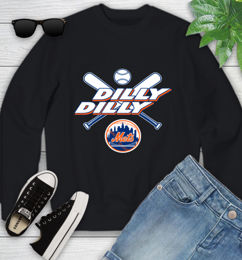 MLB New York Mets Dilly Dilly Baseball Sports Youth Sweatshirt 2