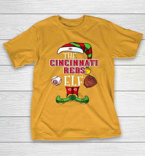 Cincinnati Reds Christmas ELF Funny MLB T-Shirt 2