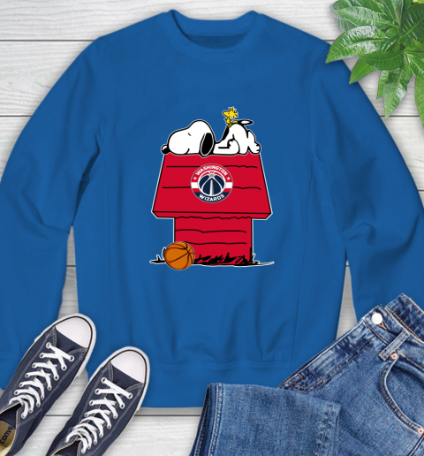 Washington Wizards NBA Basketball Snoopy Woodstock The Peanuts Movie Sweatshirt 8