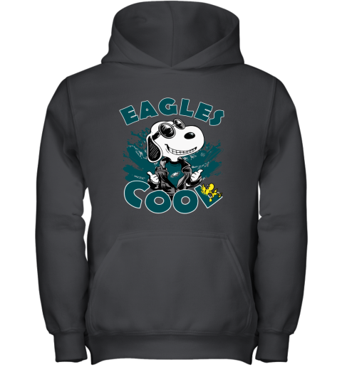 Philadelphia Eagles Snoopy Joe Cool We're Awesome Youth Hoodie