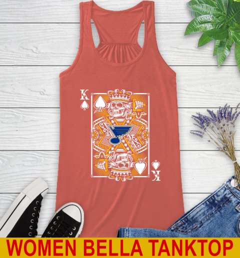 St.Louis Blues NHL Hockey The King Of Spades Death Cards Shirt Racerback Tank 3
