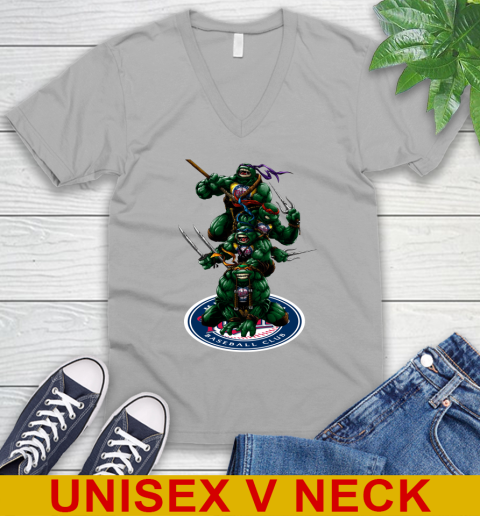MLB Baseball Minnesota Twins Teenage Mutant Ninja Turtles Shirt V-Neck T-Shirt 4