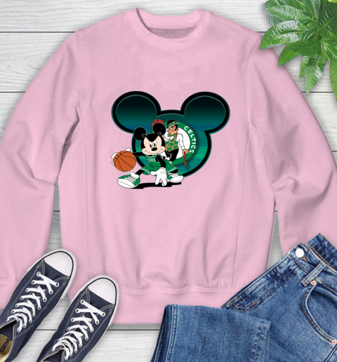 NBA Boston Celtics Mickey Mouse Disney Basketball Sweatshirt 9