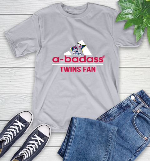 MLB A Badass Minnesota Twins Fan Adidas Baseball Sports T-Shirt 6