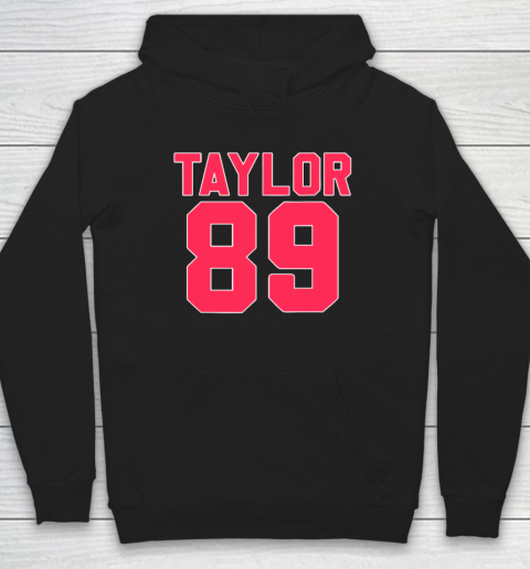 Pink Numbers Taylor 89 Football Fans Hoodie