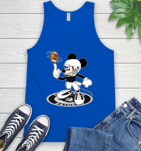NFL Football Oakland Raiders Cheerful Mickey Disney Shirt Tank Top 5