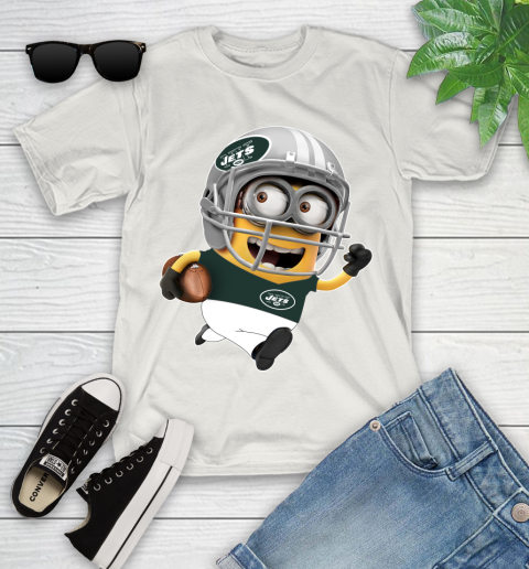 NFL New York Jets Minions Disney Football Sports Youth T-Shirt 12
