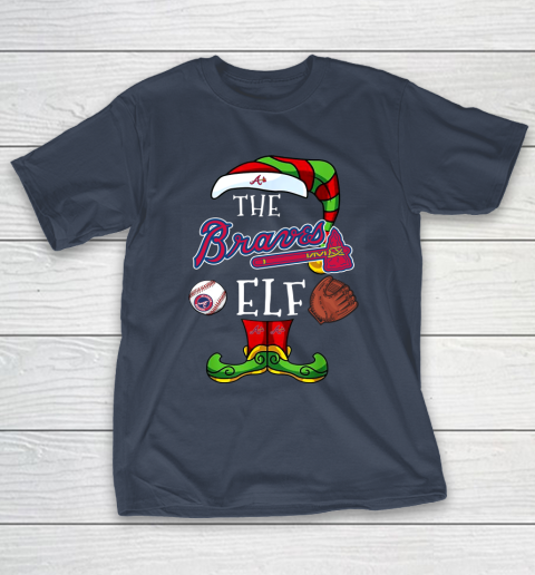 Atlanta Braves Christmas ELF Funny MLB T-Shirt 3
