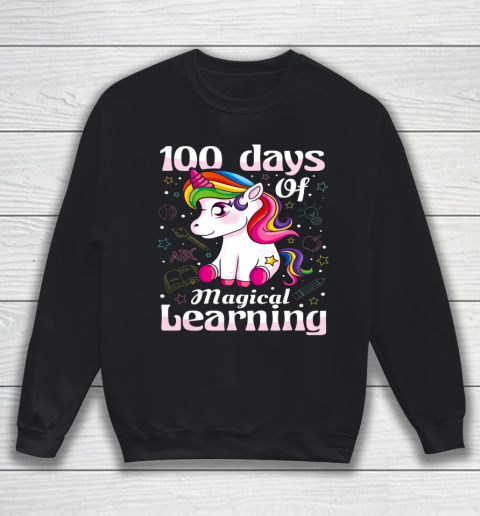 100th Day of School Unicorn T Shirt Girls 100 Days of School Sweatshirt