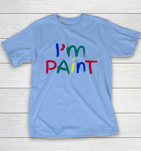 I Heart Love To Finger Paint Couple Valentine I'm Paint Youth T-Shirt 8
