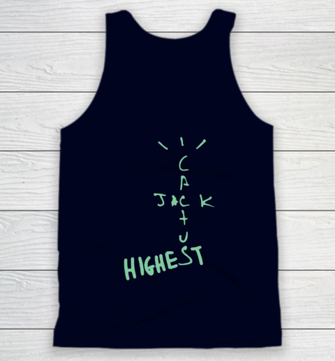 Travis Scott Jordan Cactus Jack Highest Olive Front And Back Tank Top 8