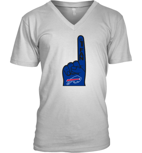 Buffalo Bills Number 1 Fan V-Neck T-Shirt