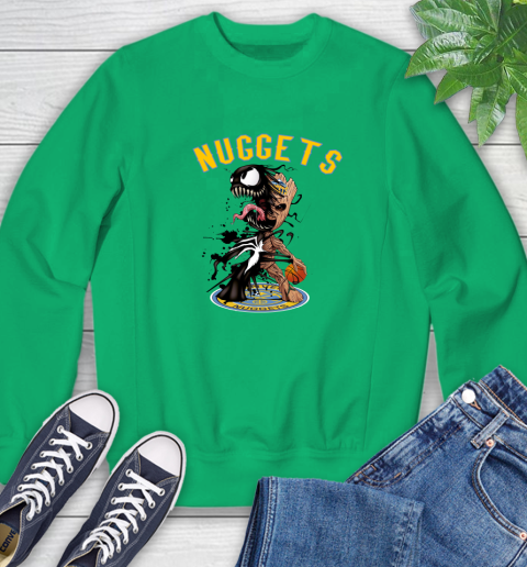 NBA Denver Nuggets Basketball Venom Groot Guardians Of The Galaxy Sweatshirt 6