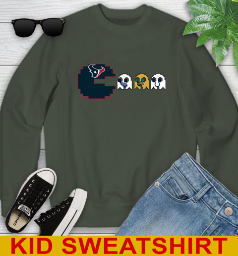 Houston Texans NFL Football Pac Man Champion Youth Sweatshirt 9