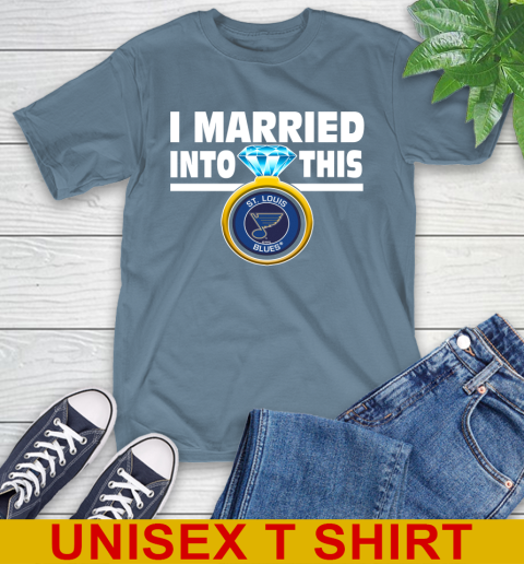 St.Louis Blues NHL Hockey I Married Into This My Team Sports T-Shirt 8