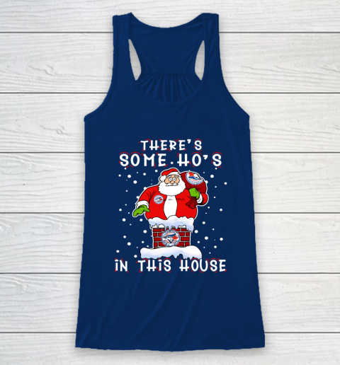 Toronto Blue Jays Christmas There Is Some Hos In This House Santa Stuck In The Chimney MLB Racerback Tank 6