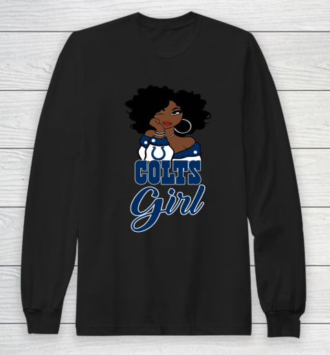 Indianapolis Colts Girl NFL Long Sleeve T-Shirt