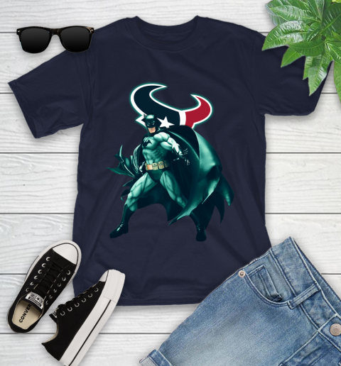NFL Batman Football Sports Houston Texans Youth T-Shirt 3
