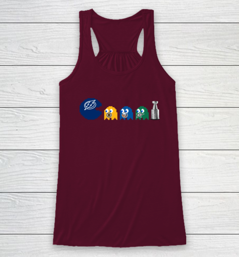 Tampa Bay Lightning x Pacman Create History For Stanley Cup Racerback Tank 3