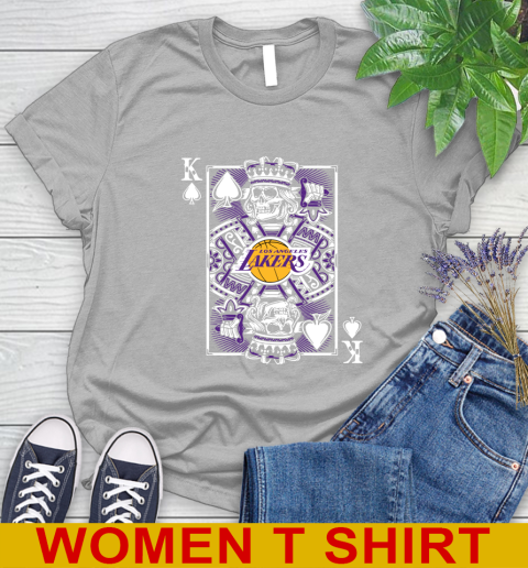Los Angeles Lakers NBA Basketball The King Of Spades Death Cards Shirt Women's T-Shirt 5